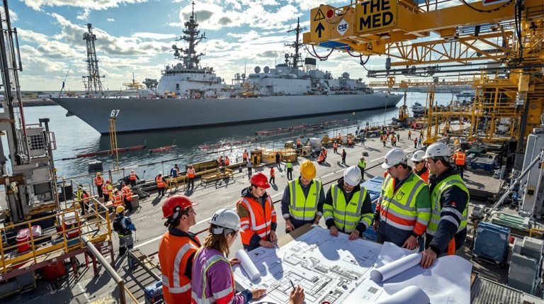 initiatives de sécurité au travail pour le groupe naval